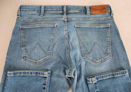Wrangler Larston W34 L32 Herren Jeans Hose Blau Hellblau