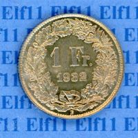 CHF___1.00 1932 unz-stgl 1 Franken