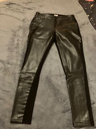 Kunstleder-Stoffleggins Gr.M, neuwertig