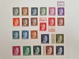 Deutsches Reich Adolf Hitler Briefmarken Set postfrisch