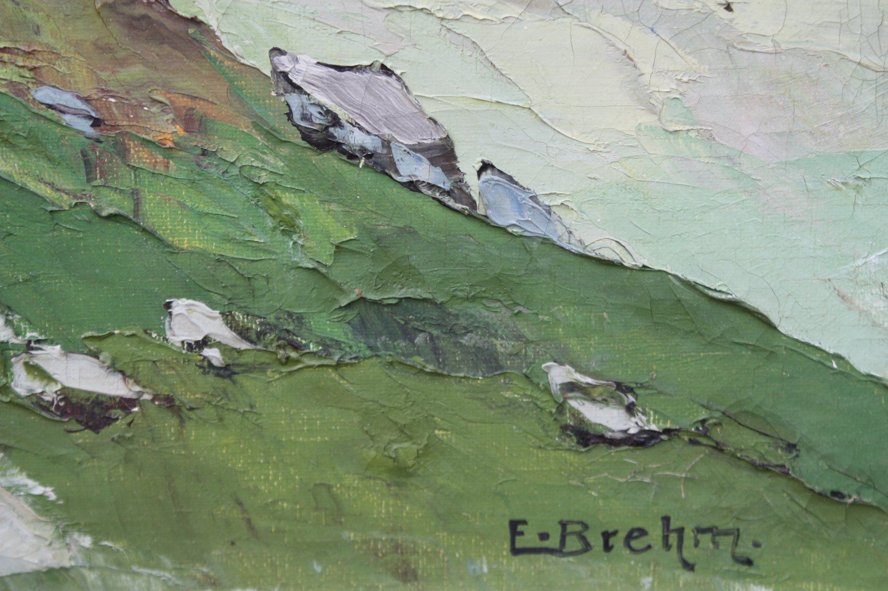 Dipinti: Emil Brehm - Ölbild Maiental Kanton Uri – Usato da Altstätten SG venduto da GGsGameshop 2