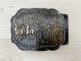 schöne Vintage American Express Gürtelschnalle
