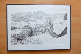 Litho Gais Appenzell, 1992 Kojiro Matsubayashi signiert