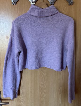 Crop-Pullover in Lila