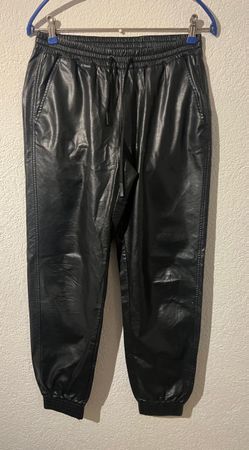 Pantalon similicuir noir taille s – Élégant et tendance!