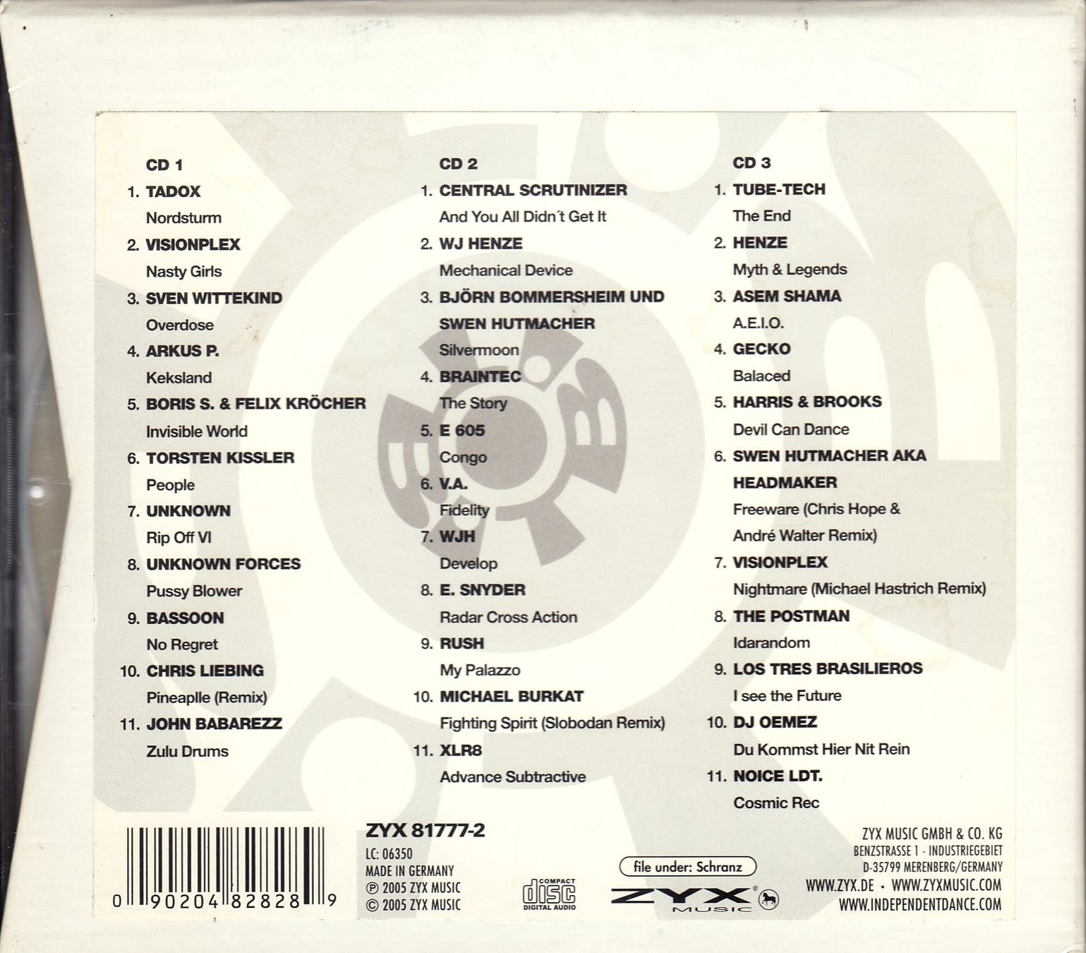 CDs: Various – TBI: Tadox–Visionplex–Sven... – Neu (gemäss Beschreibung) aus Boussens von catfood01 1