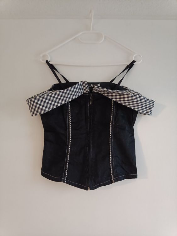 Baumwolle Bustier Top XS schwarz Kaufen auf Ricardo
