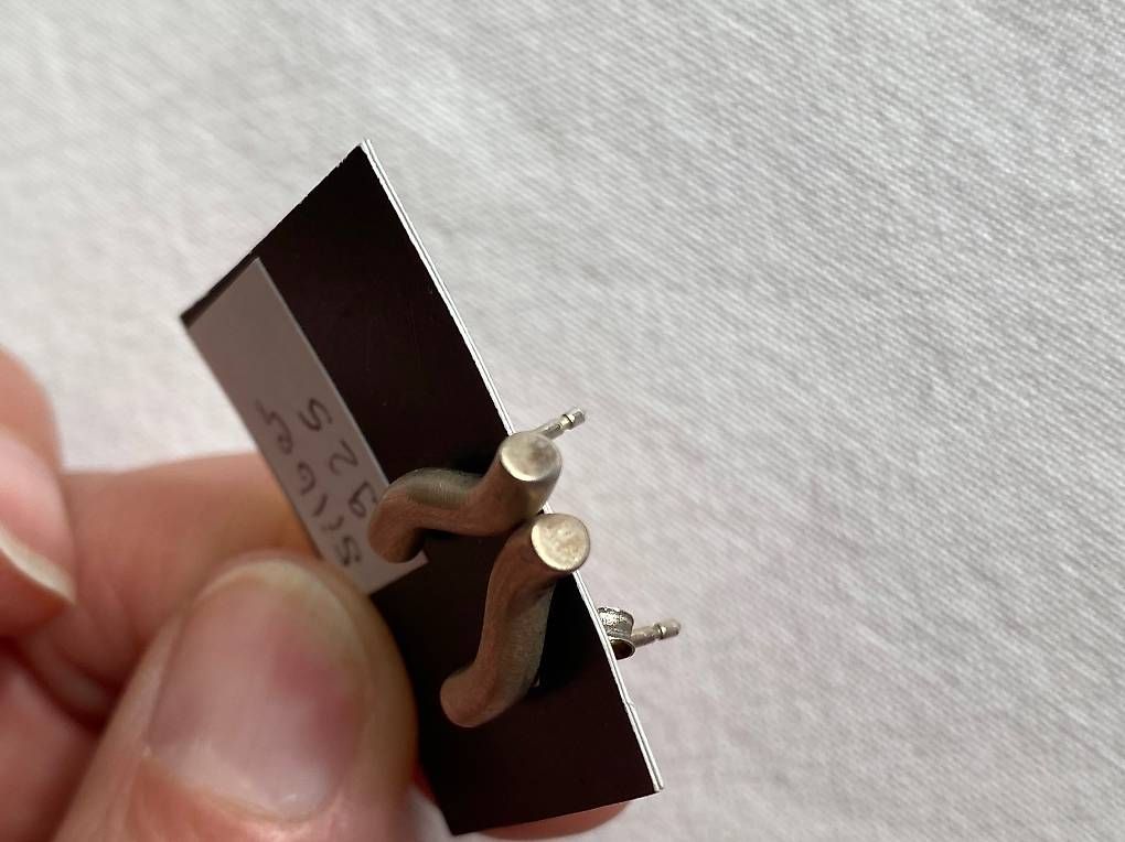 Boucles d'oreille: Silber Ohrstecker 925 matt – D'occasion à Basel par 12Glory 3