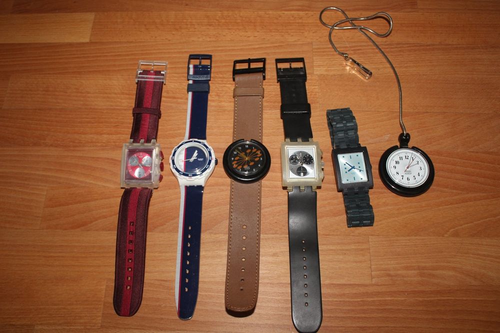 Swatch Orologi: Swatch Armbanduhren und Taschenuhr – Usato da Staufen venduto da qualiton