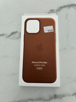 Coque en cuir Apple iPhone 12 Pro Max marron comme neuf