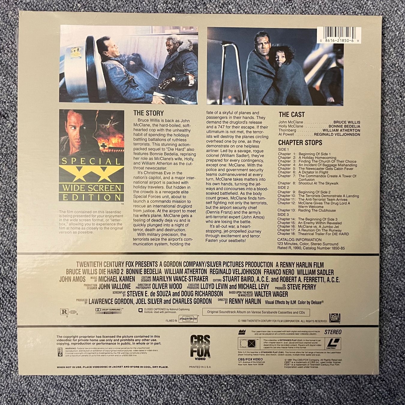 Tutti i DVDs: Bruce Willis: DIE HARD 2 - LASER DISC - Engl. – Usato da Stans venduto da Brode 1