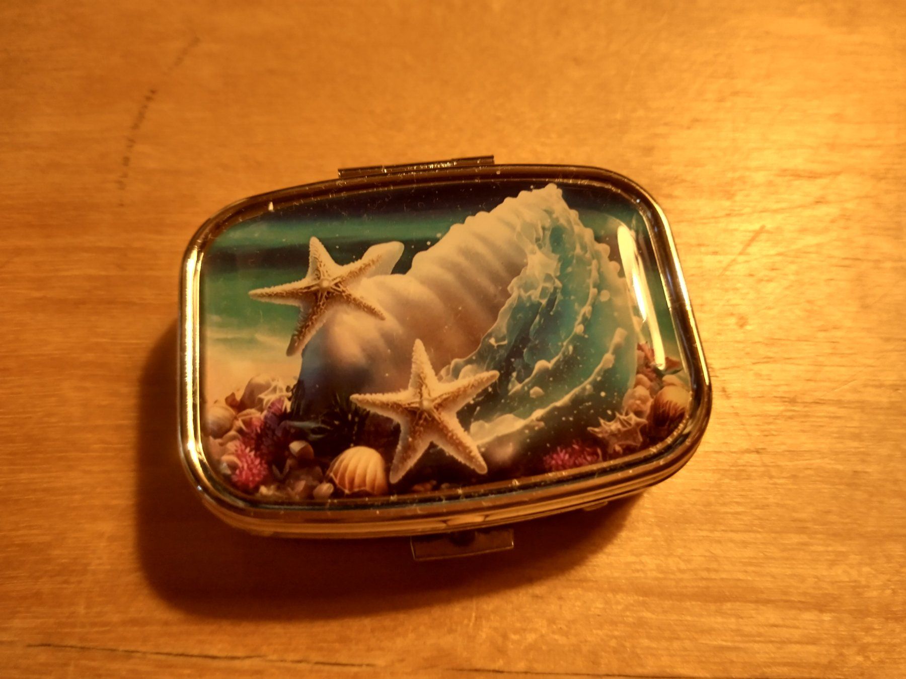 Altro in Cosmetici & Cura: Maritime Pillendose/Dose mit Muscheln und Seesternen. – Nuovo (secondo la descrizione) da Löhningen venduto da Chimae67 5