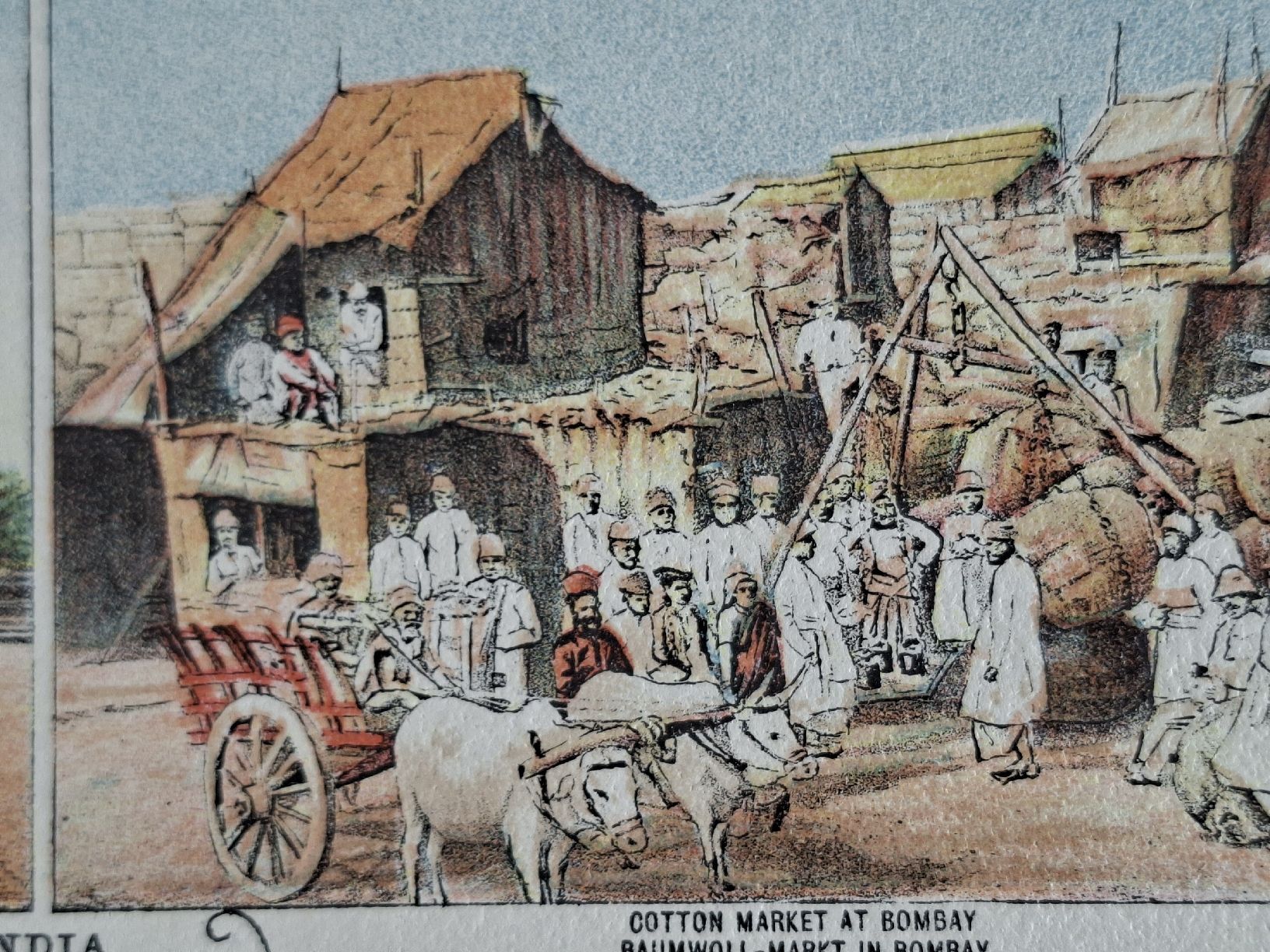 Incisioni: antiker Stich, Bombay, Indien – Usato da Grindelwald venduto da carro5 2