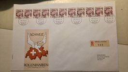 1992 Luxus Brief FDC Rollenmarke Escalade Genf