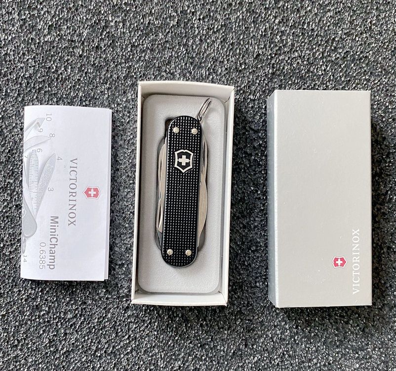 Victorinox minichamp alox discount schwarz