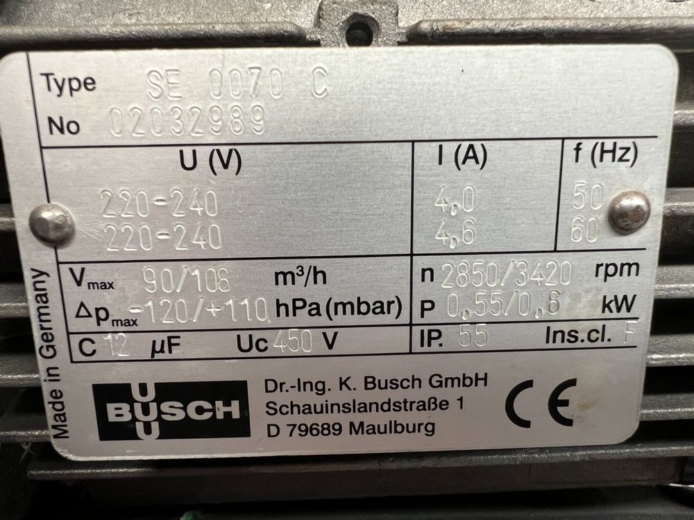 BZT Ansaugfilter G 1½ 150 m³ für Seitenkanalverdichter Vakuumpumpe Gebläse NEU