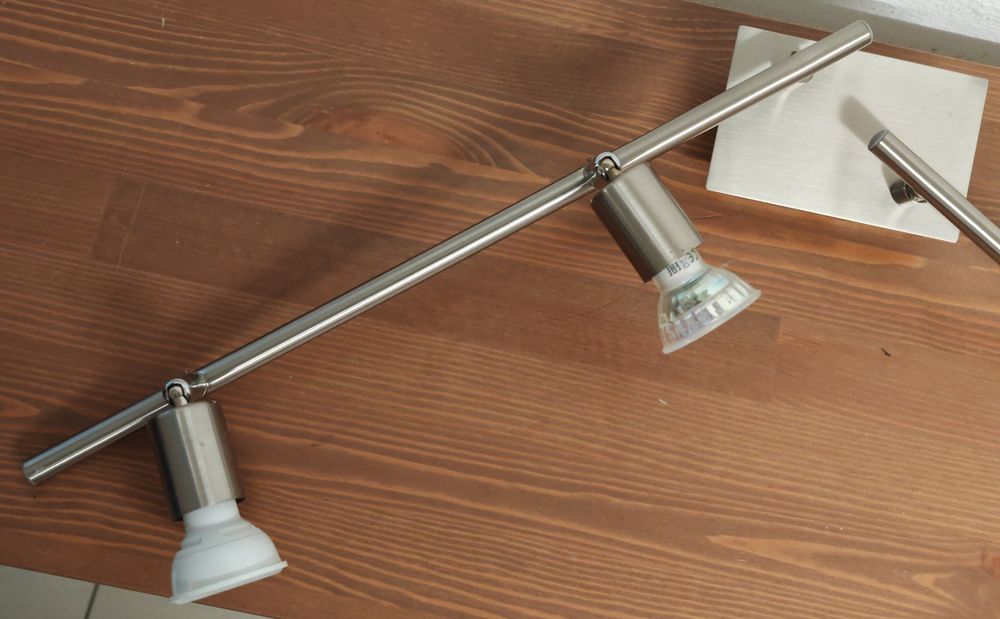 Lustres & lampes de plafonds: Wofi 4-flammig Deckenstrahler Edelstahl drehbar Spots – D'occasion à Rheinsulz par Dred 1