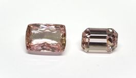 2x Hiddinites / Kunzites 46.03 ct - Valeur 2'300.- Fr.