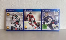 PS4/PS5 Games - NHL 15, 16, 17 - Set of 3 - Good Condition
