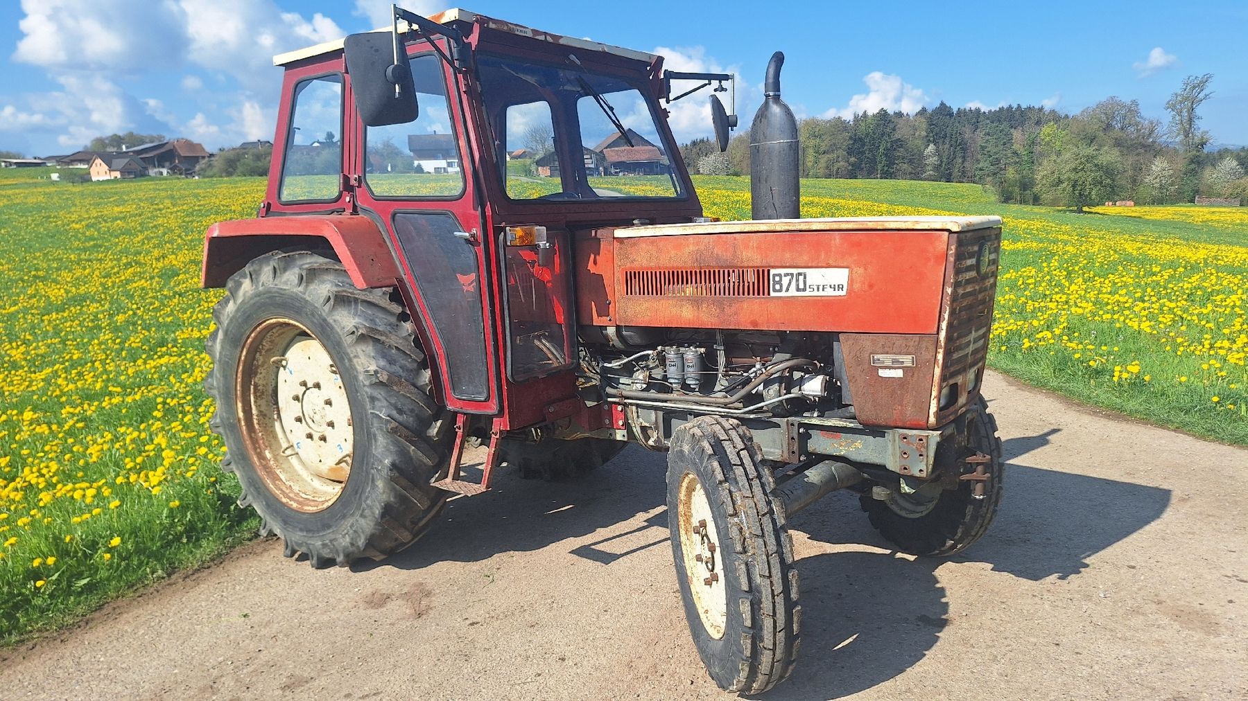 Steyr Trattori: Steyr 870 Oldtimer Traktor - zuverlässig im Einsatz! – Usato da Wolfertswil venduto da steyr8070 1