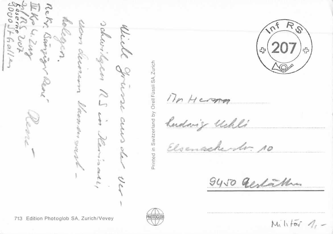 Cartoline postali: 5 MILITÄR-HUMOR-Ansichtskarten mit FELDPOST – Usato da Lufingen venduto da TopAnsichtskarten 5