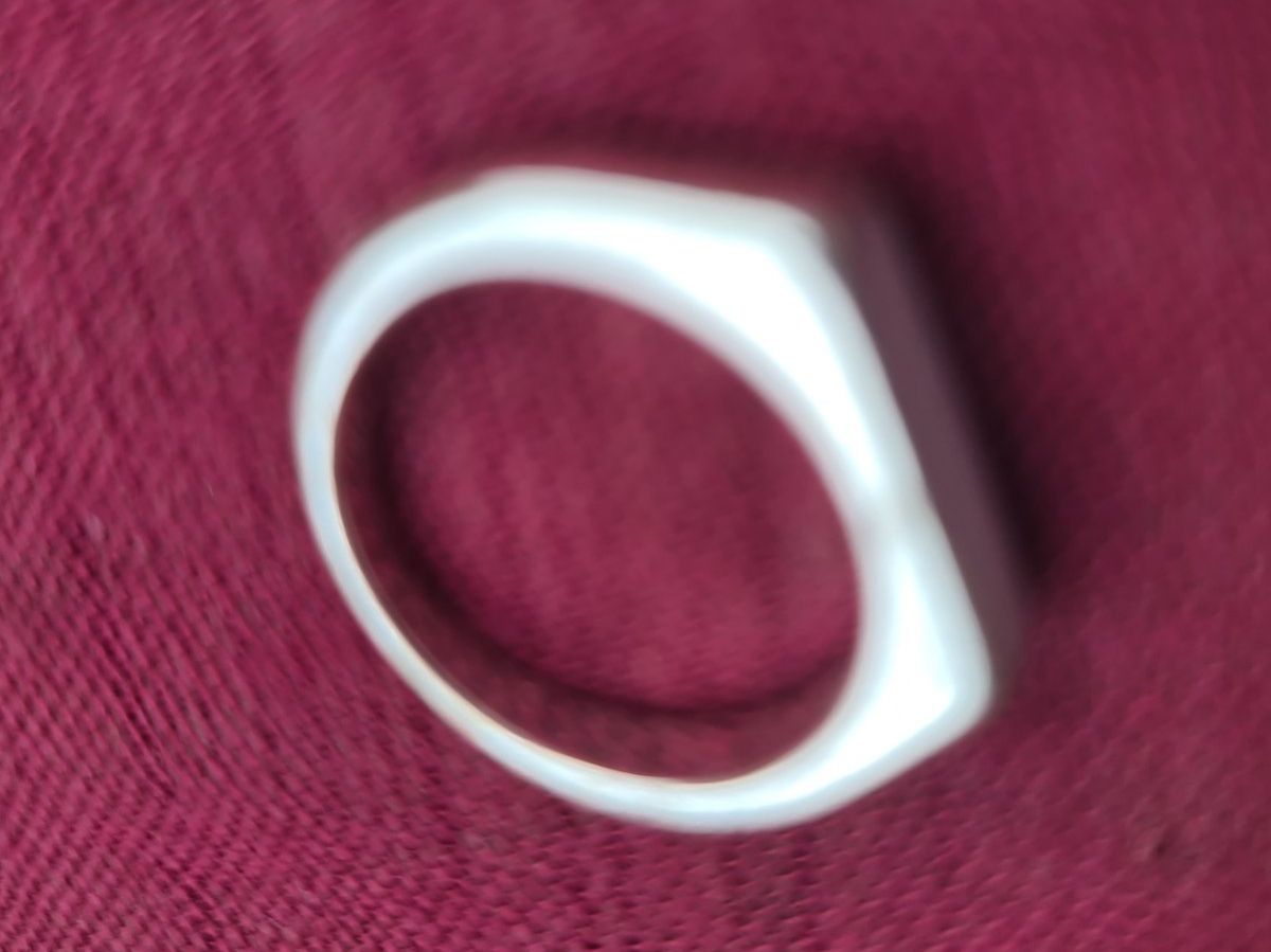 Anelli: silbriger Ring aus Italien mit 'Email weiss' Gr.19 L – Usato da Münchenbuchsee venduto da babilibern 4
