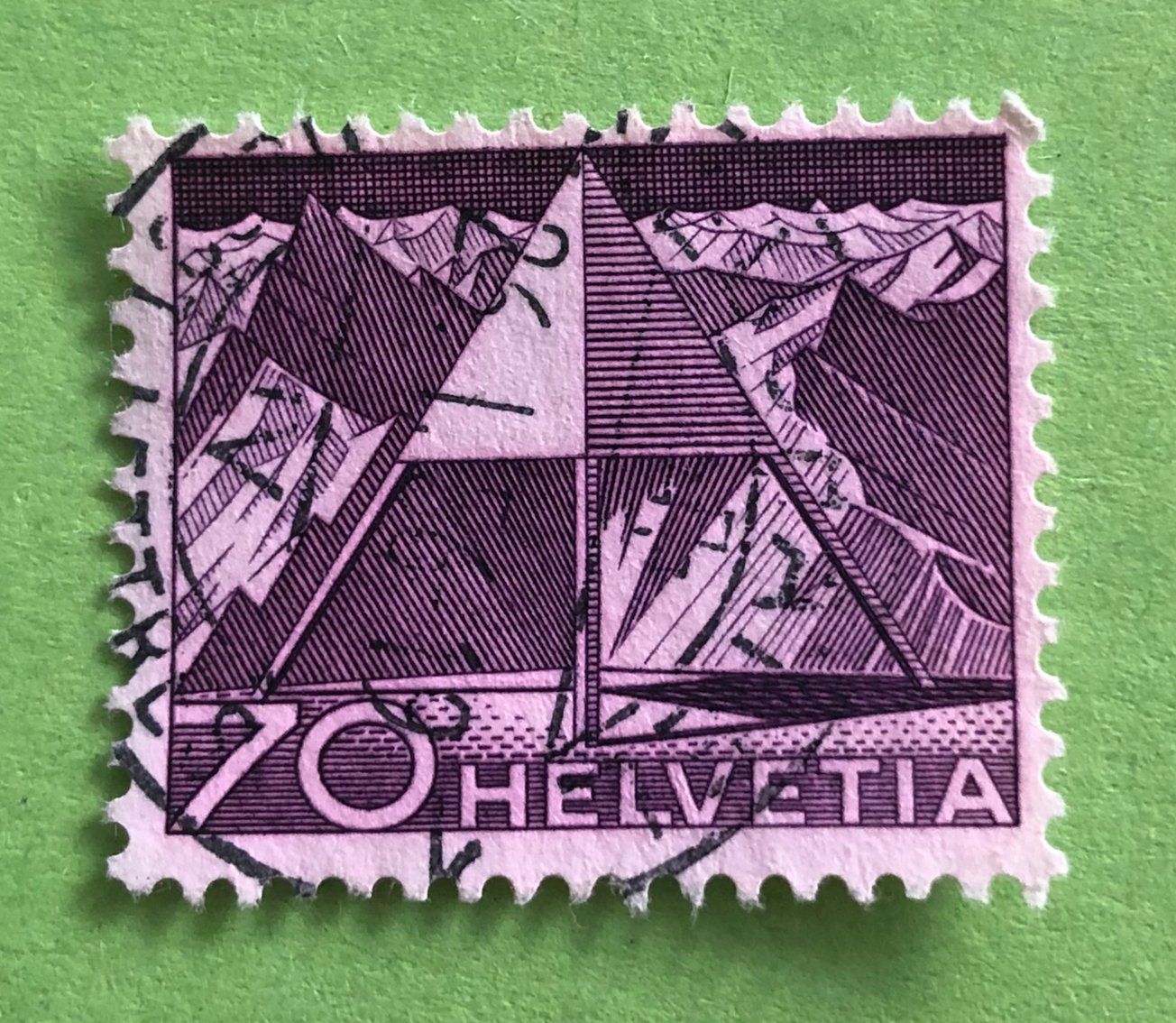 Tutti i francobolli: Nr.308 mit Stempel Triangulationspunkt Technik und Landschaf – Usato da Aarau venduto da Billa007