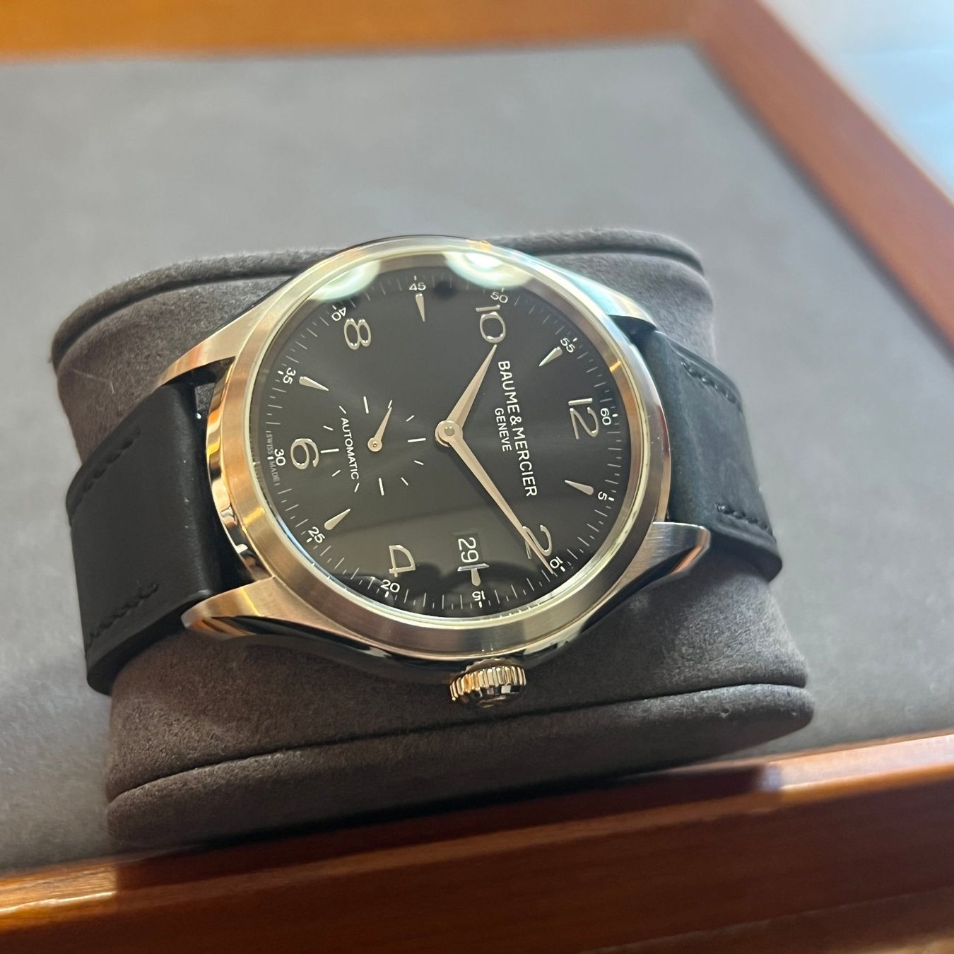 Baume & Mercier Orologi: Baume & Mercier Clifton Automatic Full Set M0A10053 – Usato da Carouge GE venduto da Watchaser 6
