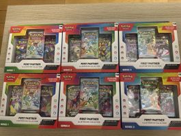 2x Pokemon First Partner Illustration Series 1, 2, 3 EN🇬🇧