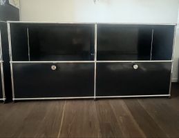USM Haller Kommode schwarz 2x Klapptueren 