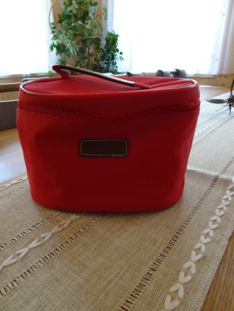 Rotes Neccessaire Beautycase 24 x 19 x 14 cm - 240749