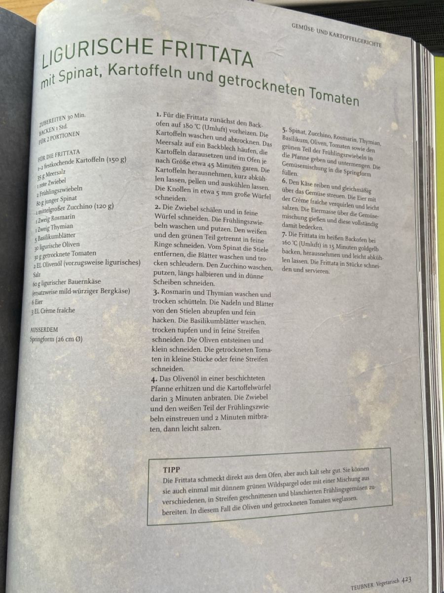 Libri: Kochbuch Teubner Vegetarisch neuwertig – Nuovo (secondo la descrizione) da Villmergen venduto da Savogin 2
