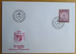 Liechtenstein Ersttagsbrief FDC Dienst Mi Nr. 69, Wert 60