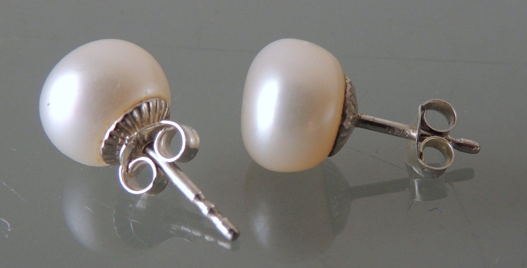 Orecchini pendenti & Orecchini a lobo: Silber 925 Perlen Ohrstecker 9 mm – Nuovo e nell'imballaggio originale da Waldenburg venduto da schaller707 1