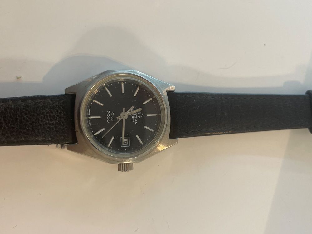 Montre Vintage Certina Club 2000 01.2365 - Cadran Bleu, Mécanique Manuelle, Années 1960