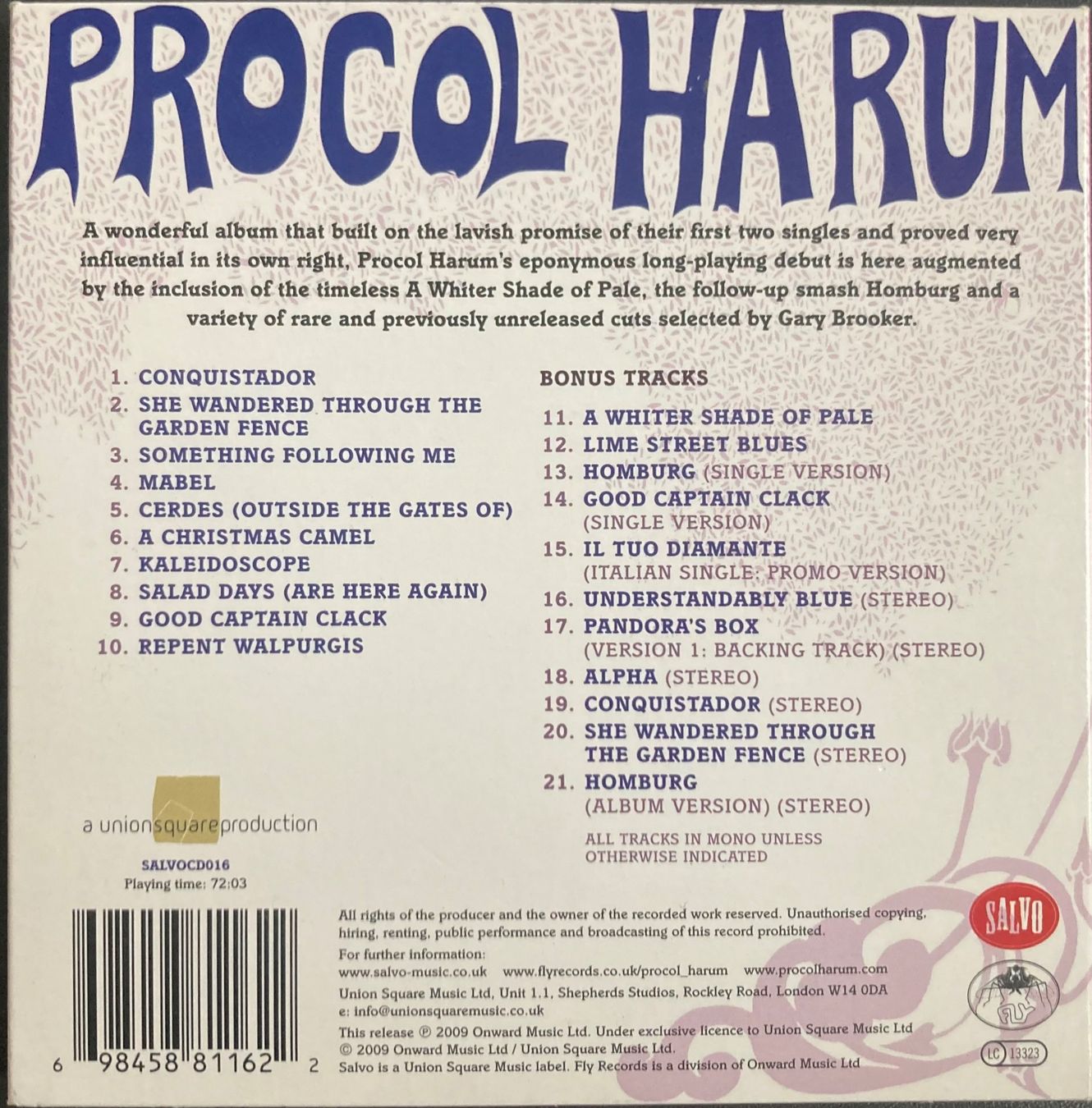 CD: PROCOL HARUM - PROCOL HARUM – Usato da Poliez-Pittet venduto da Newtown-Records 1
