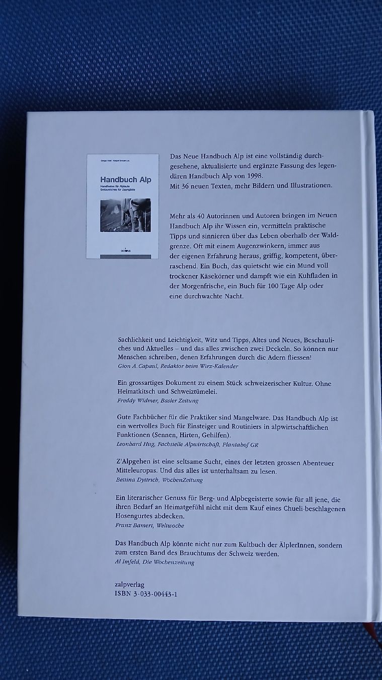 Libri: Neues Handbuch Alp – Usato da Schönenberg ZH venduto da nikanika 1