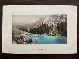 WASSERAUEN AI Seealpseeli / Seealpsee, belebt, 1913