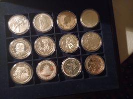 12X International Fein silber 999.Unzen.in capsel und Box