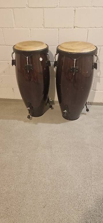 Strumenti musicali: Conga-Set (2 Trommeln)  Dunkles Holz. – Usato da Arisdorf venduto da 1960Rolf 3