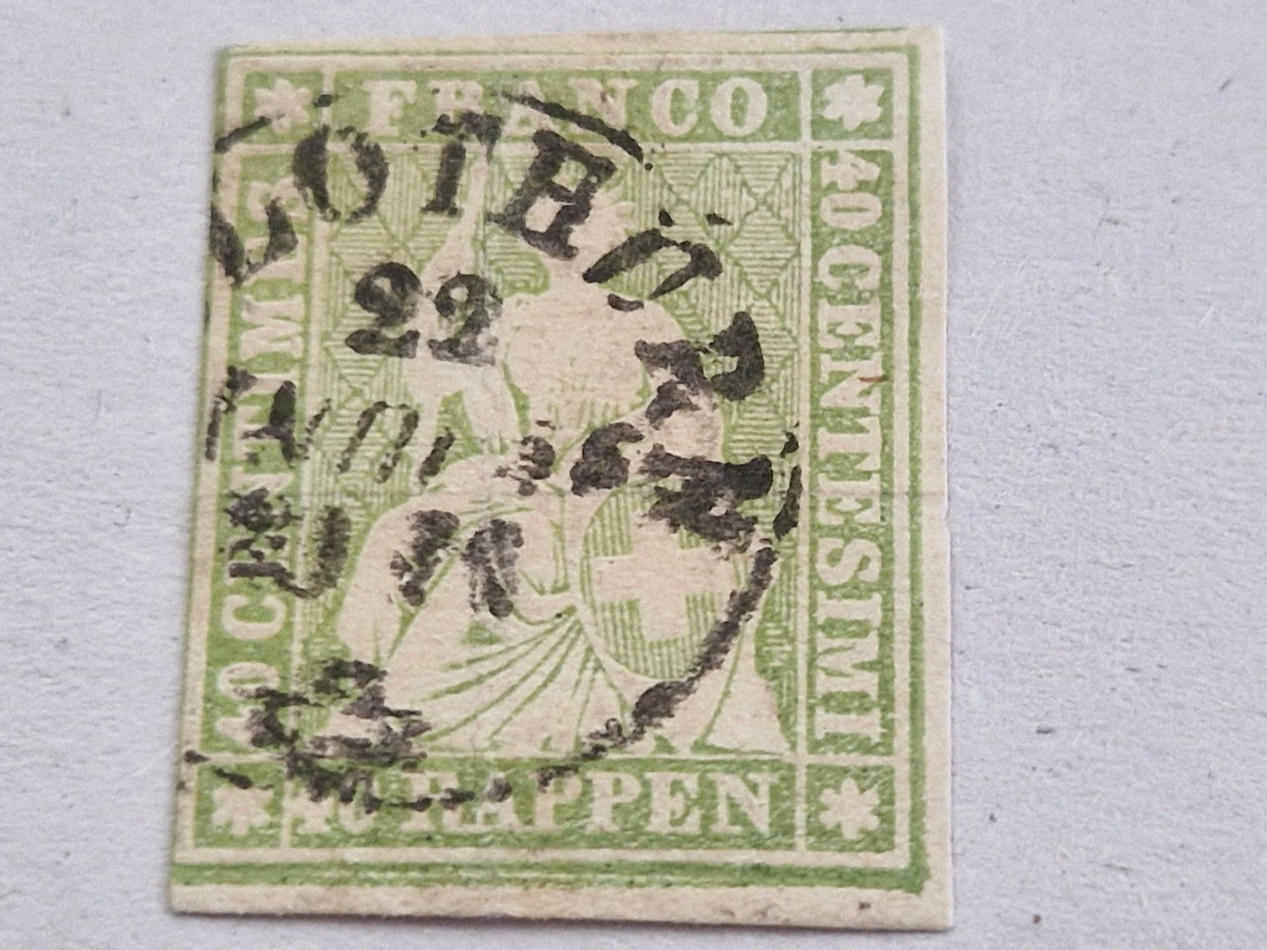Tutti i francobolli: Strubel 26C, ab 1.- – Usato da Burgdorf venduto da Glossy01
