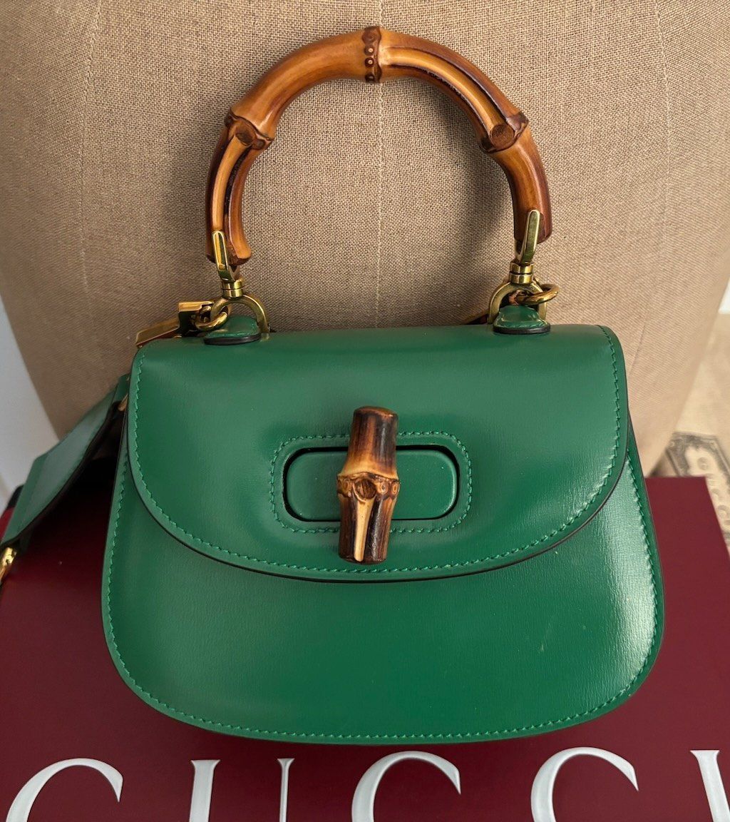 Gucci Borse da donna: GUCCI Mini sac vert Bamboo 1947 – Usato da Zürich venduto da Libraco 6