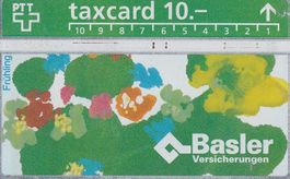 PTT Taxcard Basler Versicherungen Frühling gebraucht