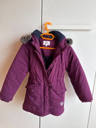 Winterjacke s.Oliver lila gefüttert Grösse 122 gut