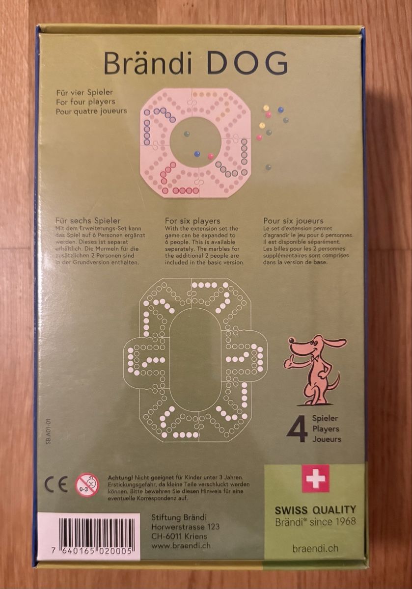 Brändi Spiele: Brändi DOG 4 Spieler originalverpackt – Neu und originalverpackt aus Zürich von elenaeric 1