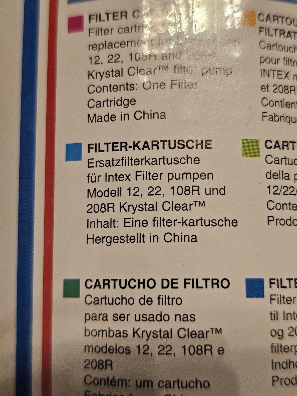 Intex Accessori per Piscine: Intex Filter-kartuschen – Nuovo e nell'imballaggio originale da Meisterschwanden venduto da Hummer21 3