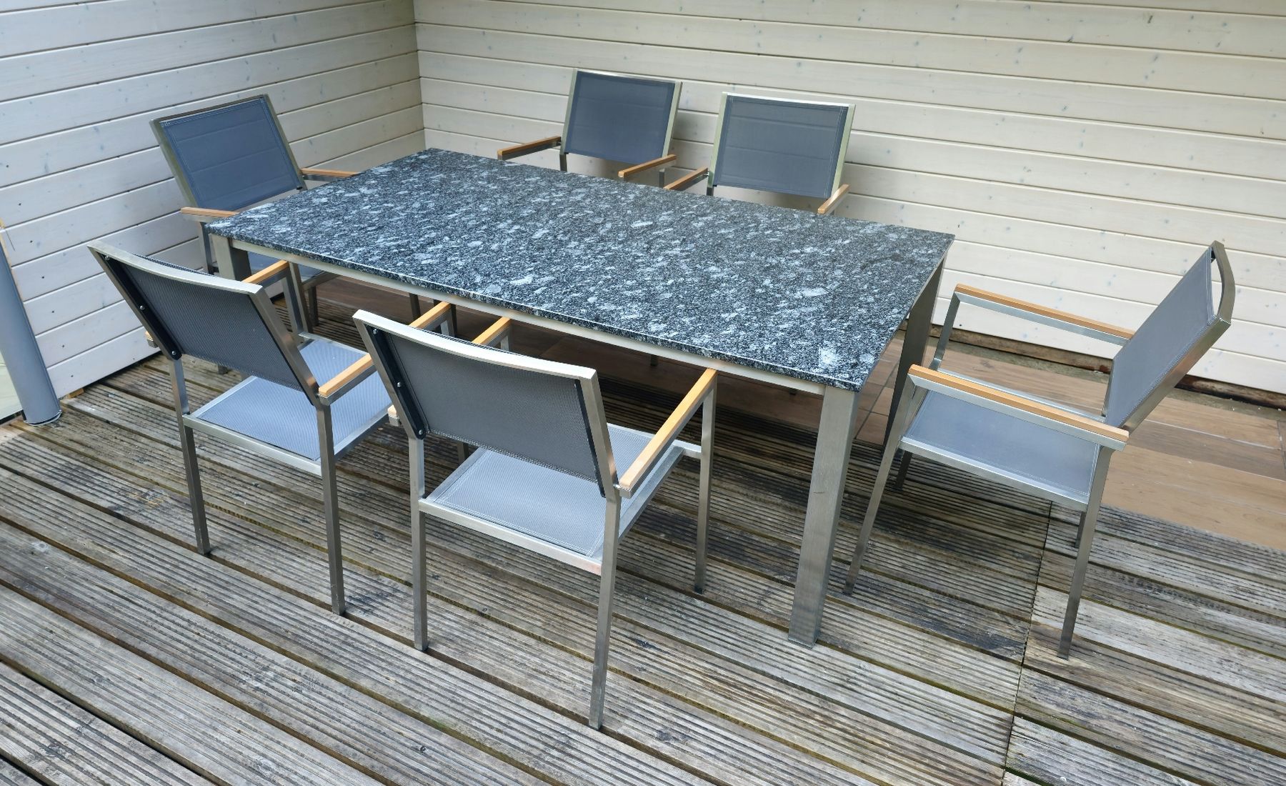 Tavoli: Granittisch mit 6 Stühlen – Usato da Etzgen venduto da juj_b678 1