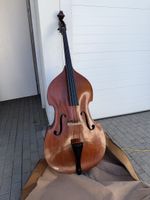 Kontrabass aus Holz mit Tasche und Bogen guter Zustand