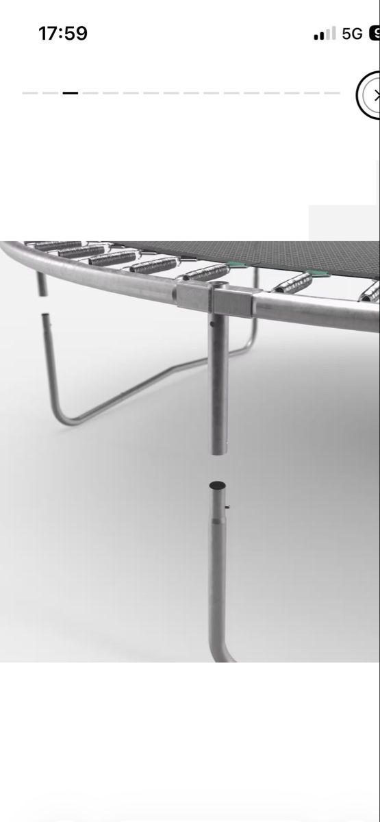 Trampolini: Rundes Trampolin mit Schutzplane, Trampolin 300  – Usato da Dietikon venduto da abcd86 3