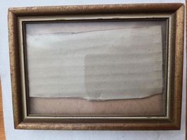 Vintage Fotorahmen  Holz goldiger Ton